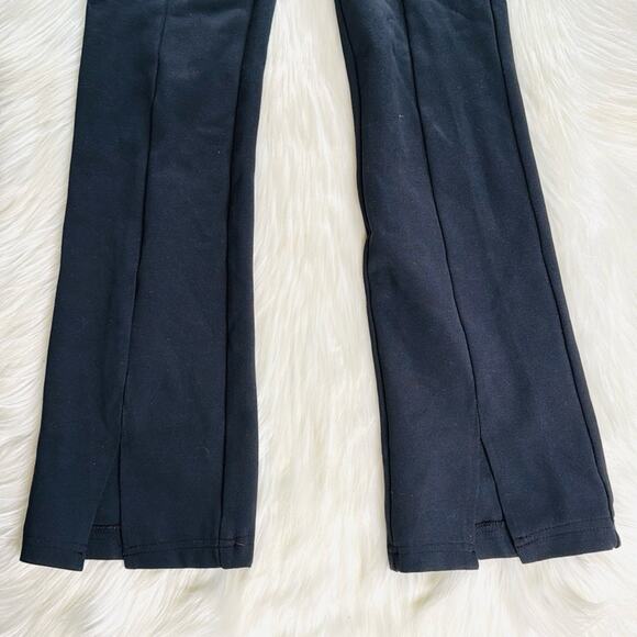 Abercrombie Black Front Seam Split Flare Hem Leggings - Picture 3 of 6